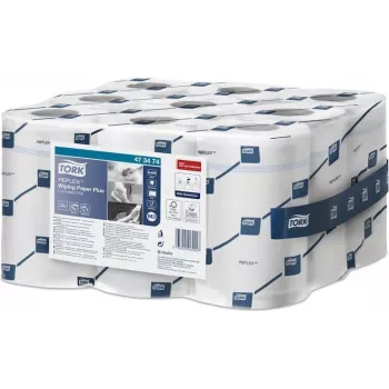 TORK Reflex rotolo multiuso per pulizia, 2 veli, bianco, 67 m, perforato, non goffrato, 1 rotolo (473474)