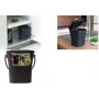 EDA KOMPOST 6L contenitore per compost antracite con coperchio e manico, plastica riciclata 013119 R G.ANT