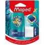 Maped Dragon temperino e gomma combinati - doppio contenitore temperino con gomma integrata, 1 pezzo (049224)