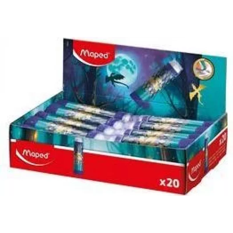 Maped DRAGON gomma in plastica, formato rossetto, twist-out, display da 20 pezzi 152025