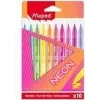Maped Neon pennarelli, confezione da 10, punta tonda 2,8 mm, astuccio in cartone 845419