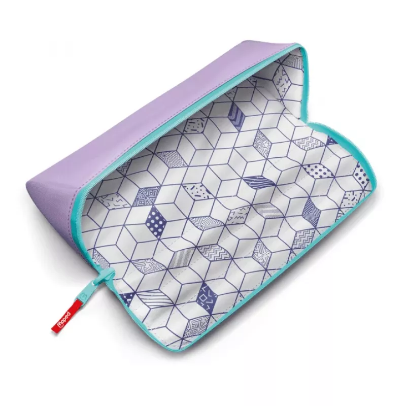 Maped XXL Classic Pastel Sweet Purple astuccio triangolare con apertura extra-large e design su due lati 931910