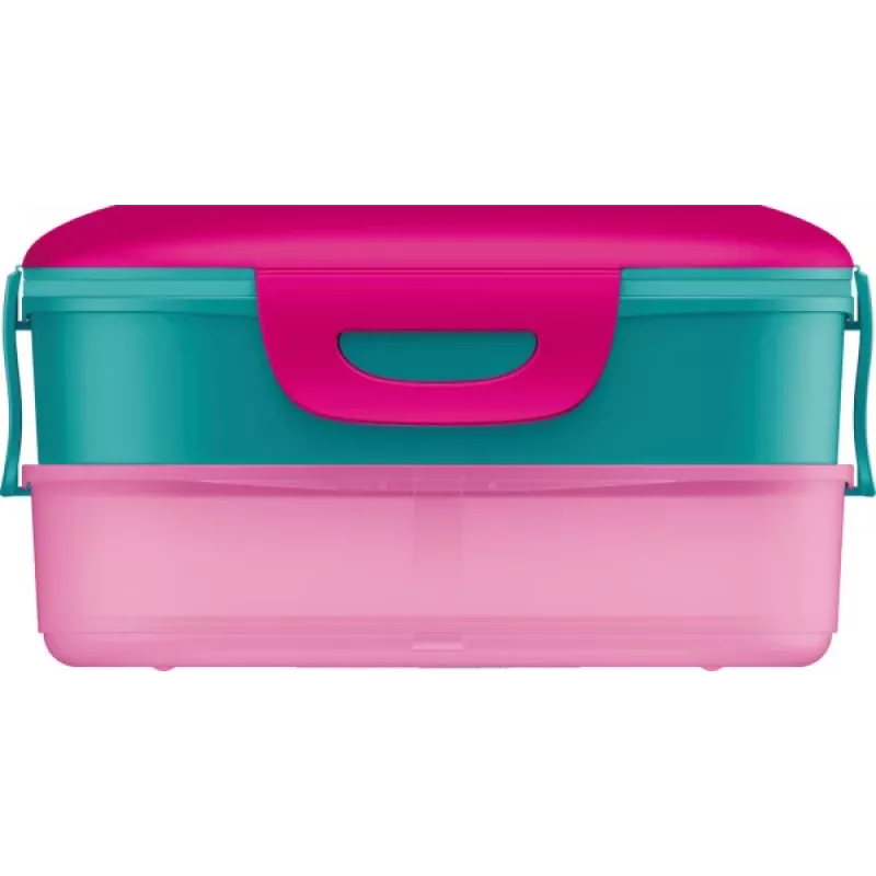 Maped PICNIK Kids Concept Barbie portapranzo 3 in 1, 1,4 L, 2 scomparti + snack box, rosa/multicolore 871097