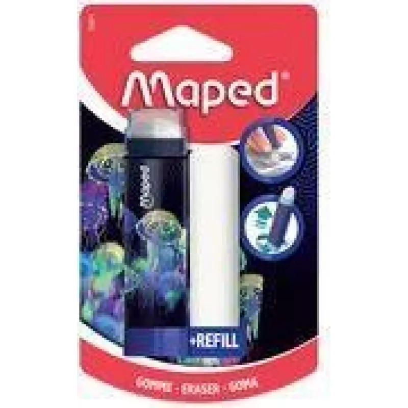 Maped Deepsea Paradise gomma con ricarica, formato rossetto, 1 pezzo 152011