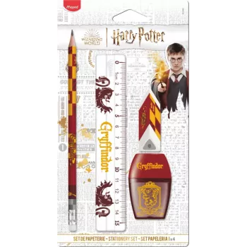 Maped Harry Potter Gryffindor set da scrittura, 4 pezzi, blister (981880)