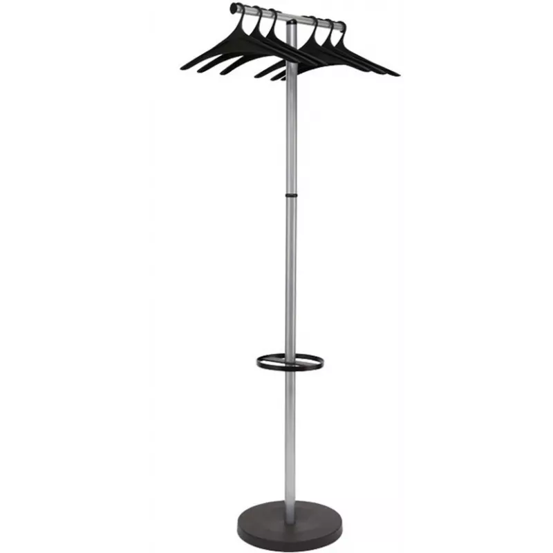 MAUL Wavy-2 appendiabiti con portombrelli, argento/nero 9405390