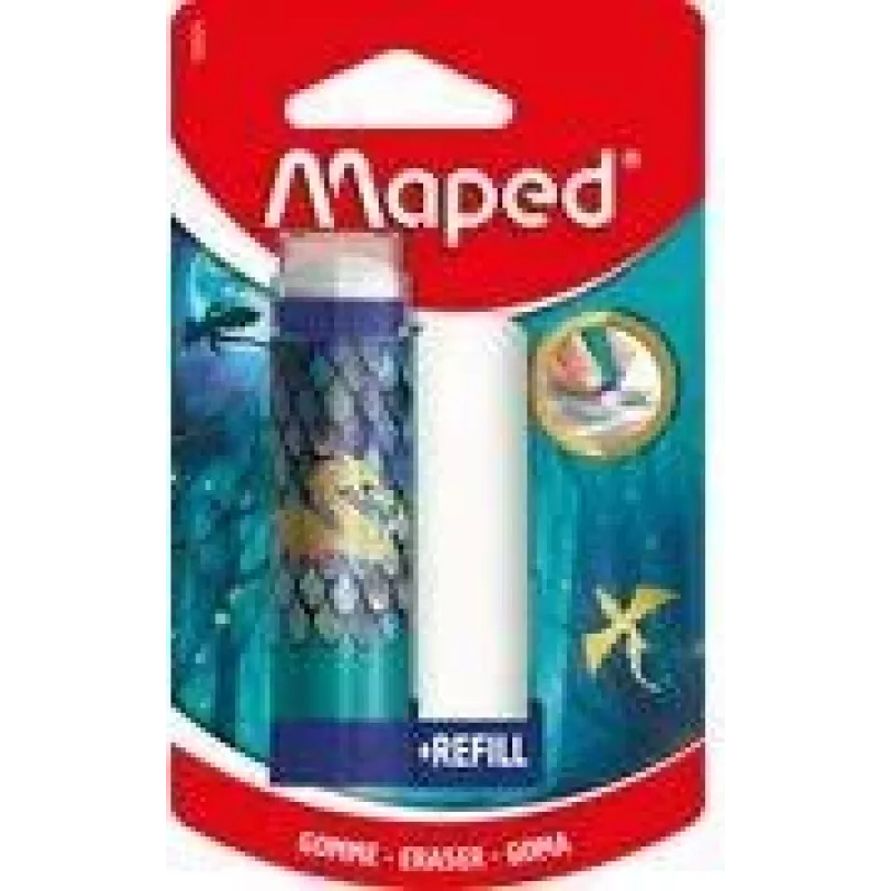 Maped DRAGON Twist-Out gomma in plastica con ricarica, formato rossetto, blister 152024