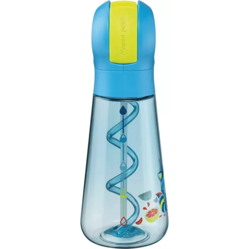 Maped PICNIK borraccia procione 0,5 L blu con cannuccia 873101