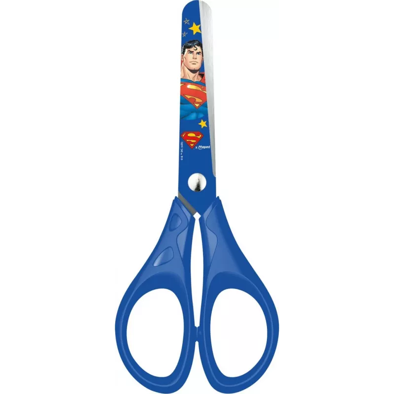 Maped Superman forbici per bricolage, punta arrotondata, 130 mm, blu 464233