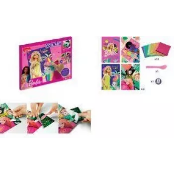 Maped Creativ arte con fogli Barbie set creativo, 18 pezzi, set per bricolage con fogli metallizzati per bambini dai 7 anni 907074