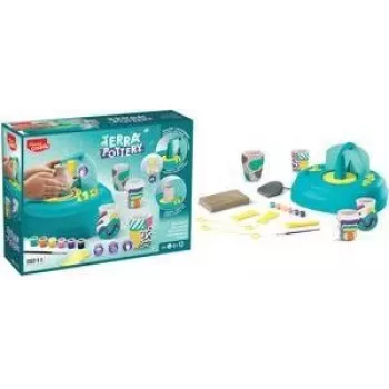 Maped Creativ set per ceramica per bambini dagli 8 anni, 2 modalità per principianti e avanzati, argilla ad asciugatura all'aria con strumenti e colori (907220)