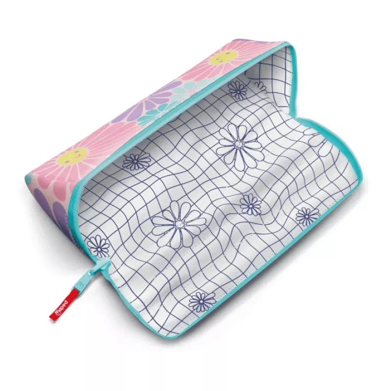 Maped Fancy Pastel Lovely Daisy astuccio XXL, triangolare, 2 lati reversibili, pastello 931911
