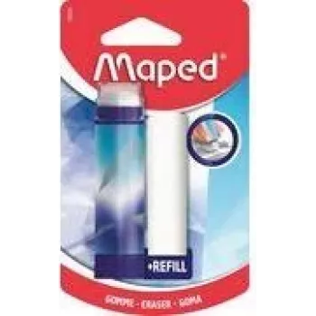 Maped ARCTIC gomma con meccanismo rotante e ricarica, stile rossetto, bianco, 1 set (2 gomme) 152026