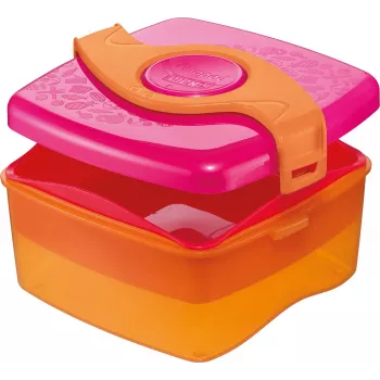 Maped PICNIK ORIGINS portapranzo 1,4L rosa/arancione con 2 scomparti e contenitore rimovibile 870107
