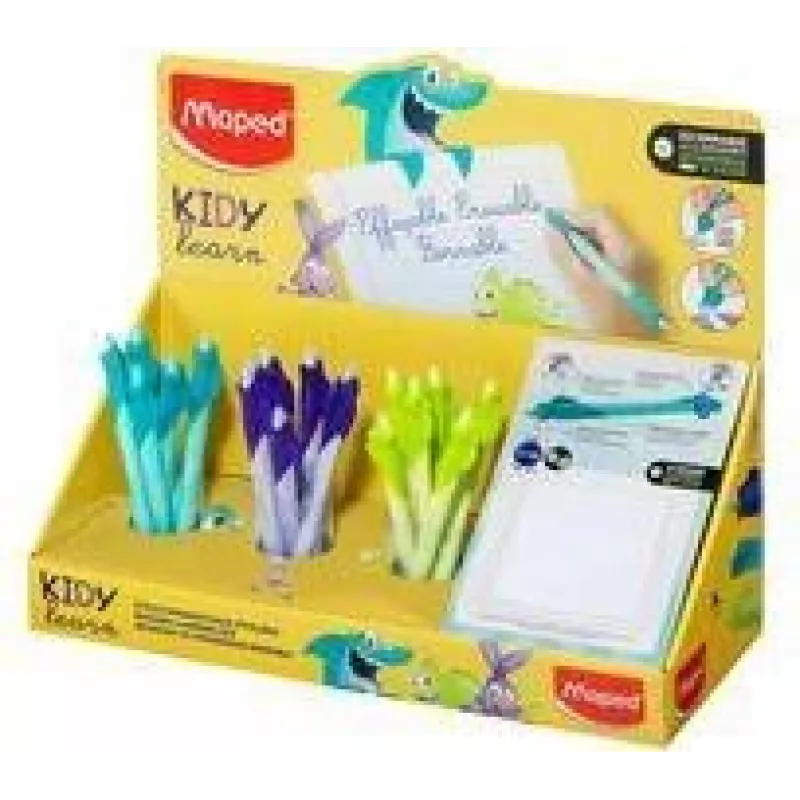 Maped KIDY Learn Penna roller cancellabile, 0,7 mm, espositore da 18 pezzi (229503)
