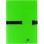 ELBA CLIP'N GO cartella documenti DIN A4 verde cartone estraibile con chiusura in tessuto 100201316