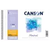 Canson Montval blocco acquerello A4, 300 g/m², 12 fogli, grana fine, rilegatura a spirale, microperforato C200807160