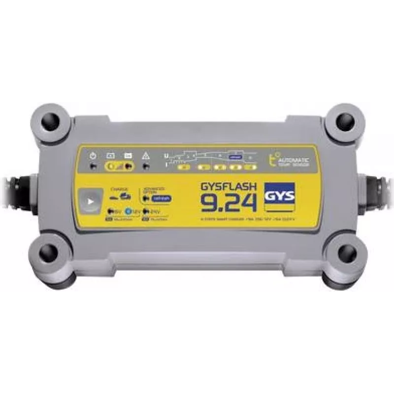 GYS FLASH 9.24 caricabatterie automatico 6V/12V/24V 9A/9A/6A 029477