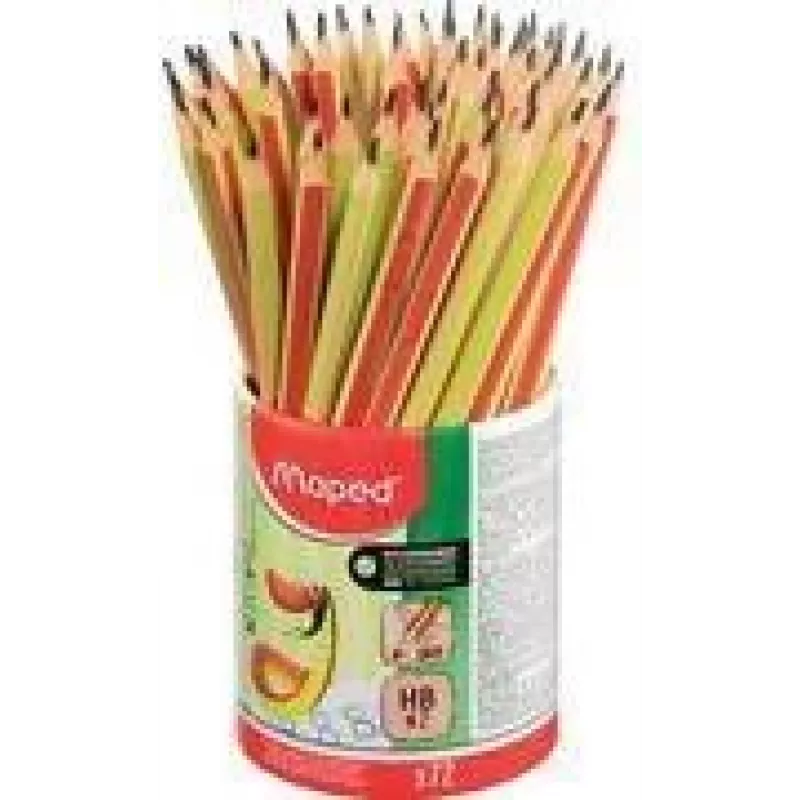 Maped KIDY Learn Matita triangolare HB per l'apprendimento, 2,2 mm, portamatite da 72 pezzi (854601)