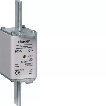 HAGER LNH2160M fusibile NH2 160A 500V gG con indicatore di fusione