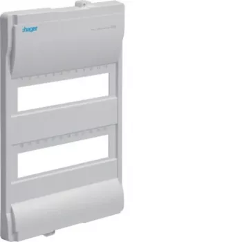 HAGER Volta misura 2 coperchio frontale VZ222N per quadri di distribuzione da incasso, 2 file, 24 moduli, bianco