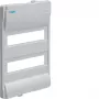 HAGER Volta misura 2 coperchio frontale VZ222N per quadri di distribuzione da incasso, 2 file, 24 moduli, bianco