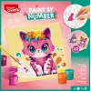 Maped Creativ set colora per numeri gatto e coniglio - 2 tavole prestampate, colori acrilici, pennelli, da 7 anni 907083