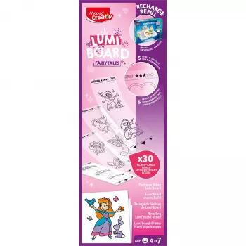 Maped Creativ Princess ricarica per tavoli luminosi LED LUMI BOARD, 20 fogli di carta trasparente 907096