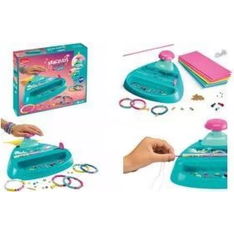 Maped Creativ Bracelets Maker Heishi set per la creazione di perline con aghi in plastica 907406