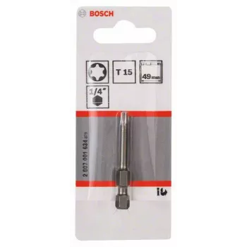 Bosch punta Torx T15 Extra Hard E 6,3 25 mm (2607001634)