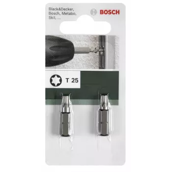 Bosch punta Torx T 8 C 6,3 2 pezzi (2609255931)
