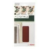 Bosch 2609256A80 fogli abrasivi con velcro, 185 x 93 mm, grana 40, confezione da 10