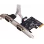 Dexlan 306588 scheda adattatore seriale RS232 PCI Express x1 2 porte con staffa low profile
