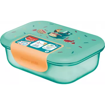 Maped PICNIK lunchbox TUKAN, plastica, 0,9 L, coperchio con guarnizione in silicone, chiusura a clip - 1 pezzo (874103)
