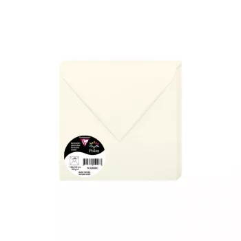 Clairefontaine Pollen busta quadrata 165x165 mm bianco naturale 120 g/m² pH neutro (1 pz) 56060C