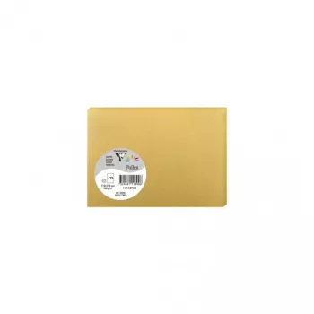 Pollen di Clairefontaine cartolina C6, oro, 210 g/m², pH neutro, senza acidi, 110 x 155 mm, 1 pezzo (111390C)