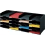 PAPERFLOW smistatore moduli a 20 scomparti, polistirolo nero, con etichette e portetichette (541.01)