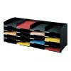 PAPERFLOW smistatore moduli a 20 scomparti, polistirolo nero, con etichette e portetichette (541.01)