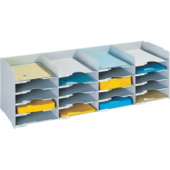PAPERFLOW smistatore portamoduli, 20 scomparti, polistirolo grigio, incl. etichette e portetichette (541.02)