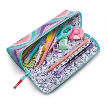 Maped Effect Pastel Softy Waves XXL astuccio triangolare, reversibile, Pastel Waves 931913