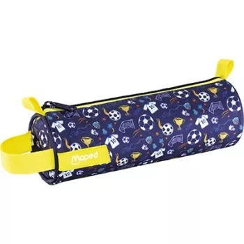 Maped astuccio a rullo calcio, poliestere con stampa a motivo, zip, cinturino, 1 pz (932906)