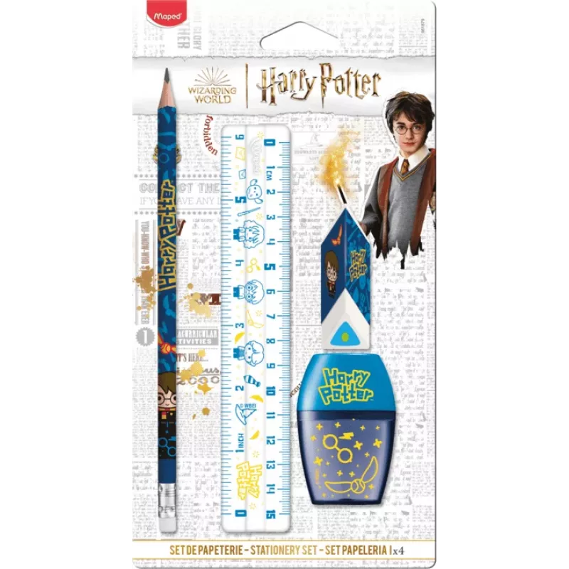 Maped set di scrittura per bambini Harry Potter, 4 pezzi, blister 981879