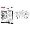 uni-ball DOTWORK set iniziale uni pin, astuccio da 9 pezzi con 8 fineliner e 1 portamina Shalaku S (CF PIN/8 005)