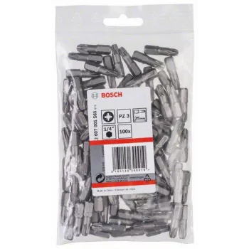 Bosch punta Pozidriv PZ3 25 mm, confezione da 100 2607001565