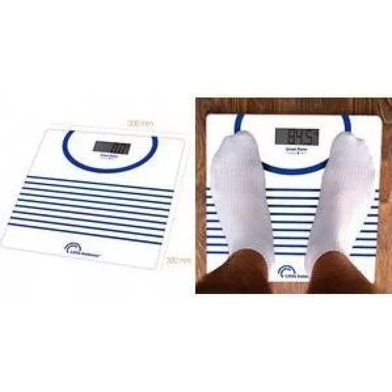 Little Balance LB 8655 bilancia pesapersone digitale Sailor, ricaricabile USB-C, senza batterie, 180 kg