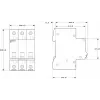SIEMENS 5TL13910 sezionatore 100A 3 poli 400V AC guida DIN