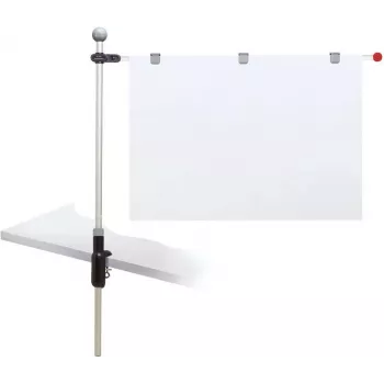 MAUL portaposter con morsetto da tavolo per documenti DIN A0, grigio 62550-84
