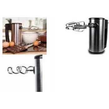 Little Balance frullatore a mano Inox 400, 400 W, acciaio inox, elegante design nero con rivestimento in acciaio inox (LB 8460)