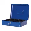 MAUL cassetta portavalori misura 4 blu 300x245x90 mm acciaio con vassoio portamonete e serratura a cilindro 56114-37