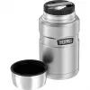 THERMOS STAINLESS KING contenitore termico sottovuoto per alimenti, 0,71 L, nero opaco 4001.233.071